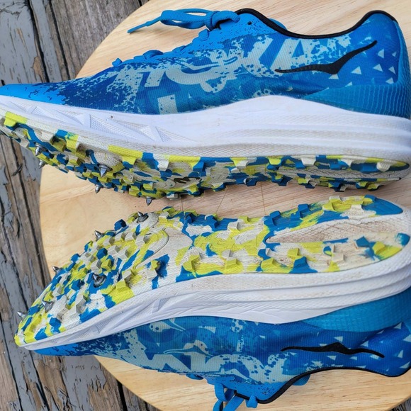 Hoka One Crescendo XC Cross Country Spikes Mens 8.5 Womens 10 Blue 1141272-DBEPM main image 10